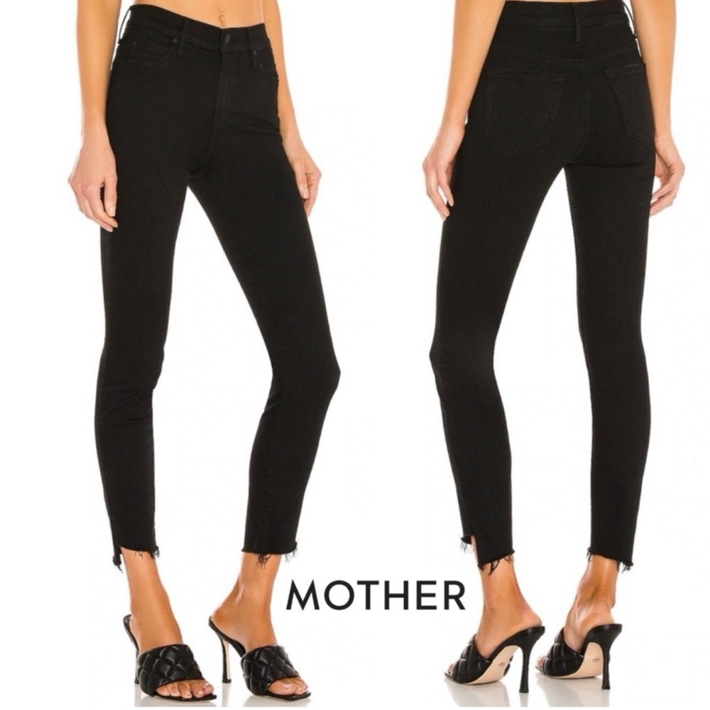 MOTHER Stunner Zip Ankle Step Fray in Not Guilty Size 27